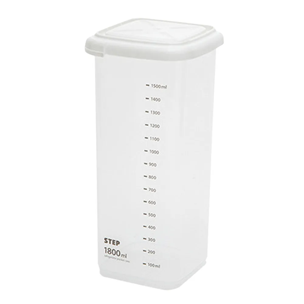Пластиковые герметичные банки для хранения продуктов, кухонная коробка для хранения, прозрачная пищевая канистра, сохраняющая свежая бутылка, полезный контейнер для пищевых продуктов# BL5 - Color: 1800ML