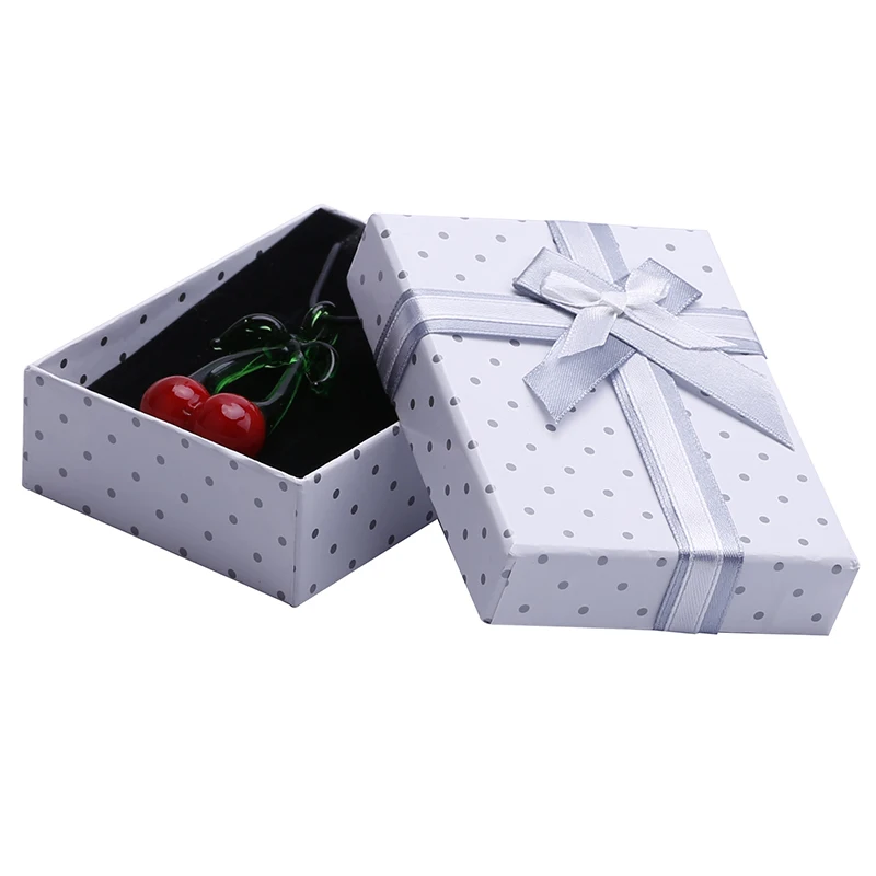 

24Pcs/Lot Jewelry Ring Earrings Bracelet Polka Dot Gift Box HOT