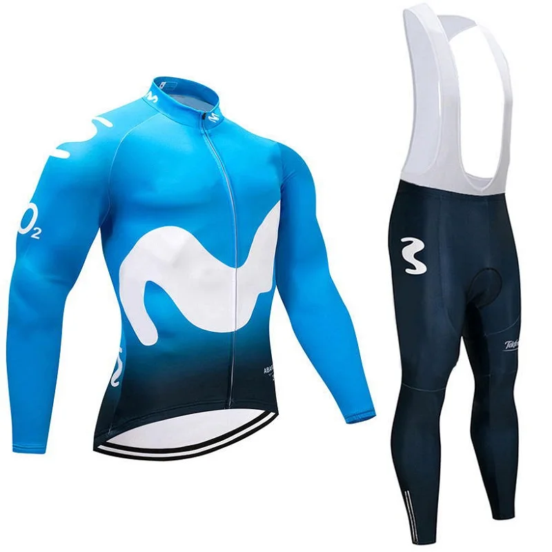 

Cycling Clothing 2018 Winter Thermal Cycling Long Jersey 9D Gel Pad Bib Pants Set Ropa Ciclismo Invierno Hombre Maillot Ciclismo