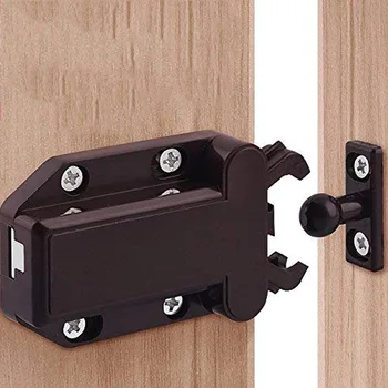 

5 Pack Touch Latch Safe Push Latch Non-Magnetic 17.6 lbs Retaining Force for Drawer Cabinet Without Handle