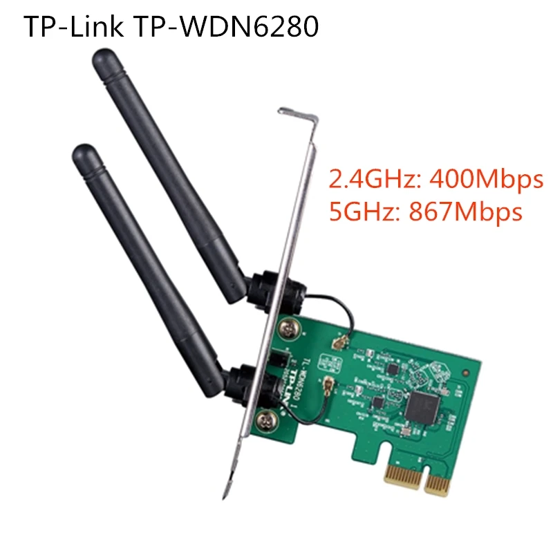 PCI WiFi антенна адаптер беспроводной PCI-E сетевая карта двойной 2 4 ГГц 400 Мбит/с 5G 867 Wifi
