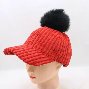 

BING YUAN HAO XUAN New PANA Baseball Cap with Corduroy Hat Winter Warm Women Baseball Caps Fashion Casual Hip Hop SnapBack Hats