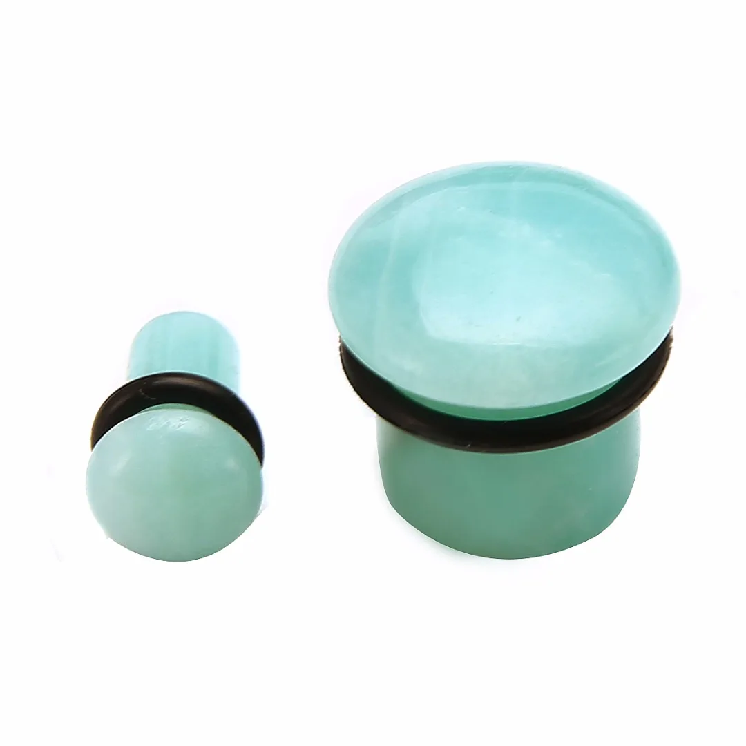 Men Ear Expander Ear Piercing Stone Ear Plugs Tunnels Gauges Expander Shellhard Body Piercing Jewelry Women Accessories 4mm-16mm