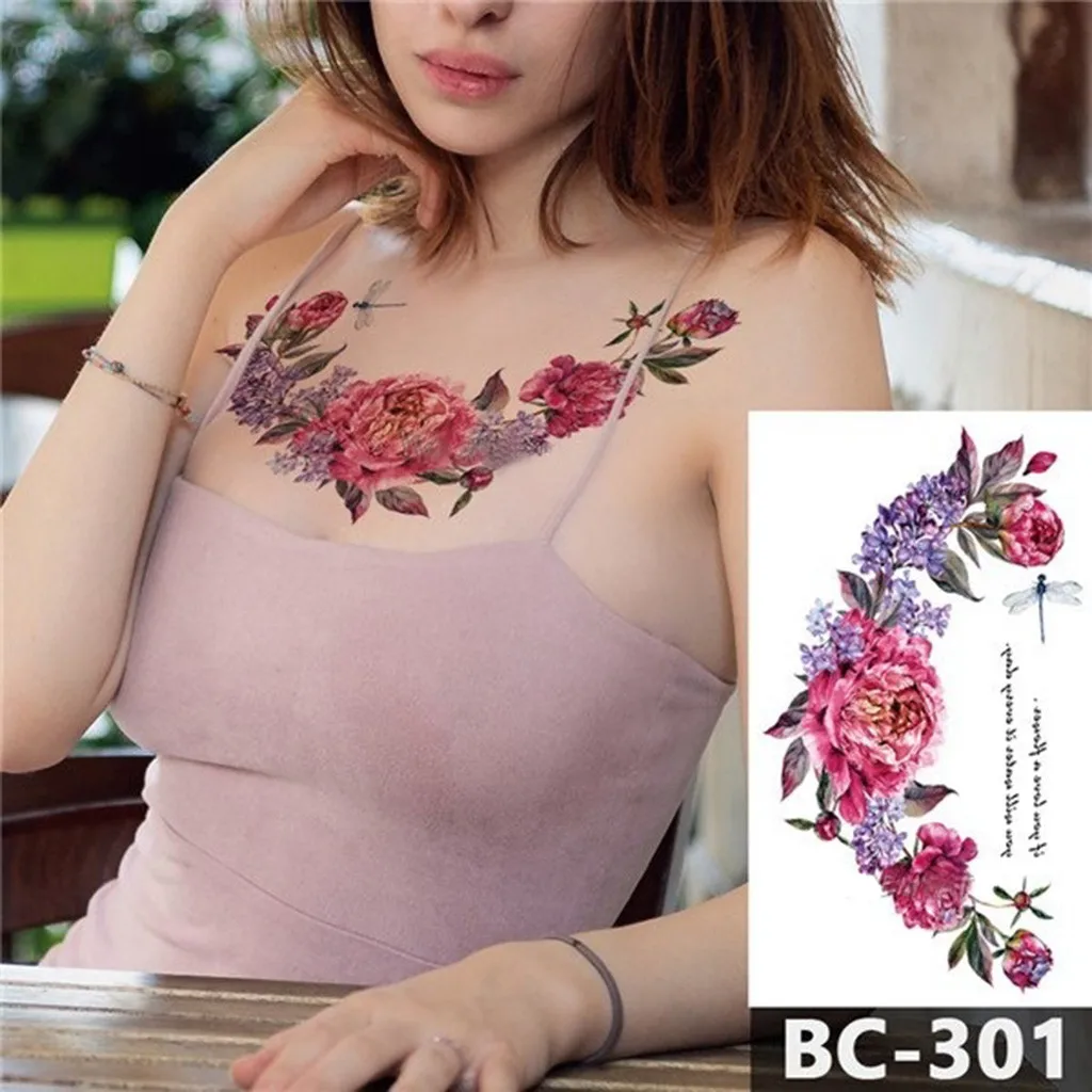 

Temporary Tattoo Chest Body Tattoo Temporary Waterproof Pattern Decal Waist Art Tattoo Sticker