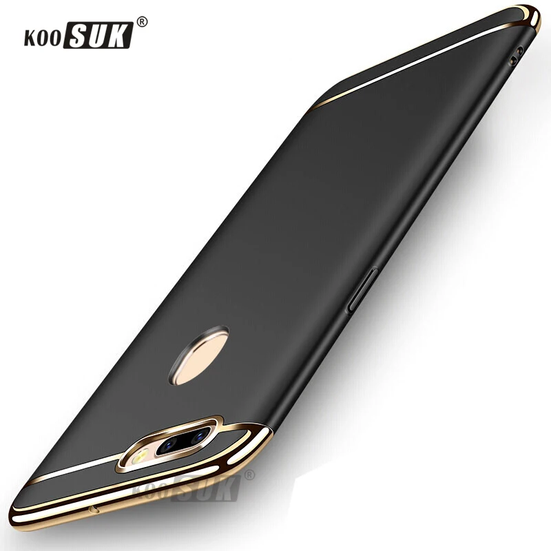 Oneplus 5T A5010 Phone case For One Plus 5t 1+5 T 6.01inch Original Gold Plated Back Cover Full Protect PC Hard Shell New Coque | Мобильные