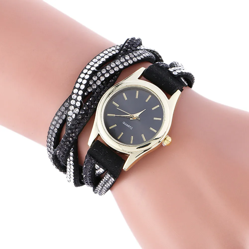 

Reloj Mujer Fashion Leisure Women Surround Leather Belt Clock Analog Quartz Wrist Watch Saat Watches Ladies Watches Gift #B