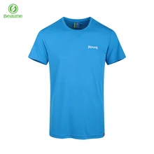 Beaume Хлопковая мужская быстросохнущая футболка с короткими рукавами и круглым вырезом