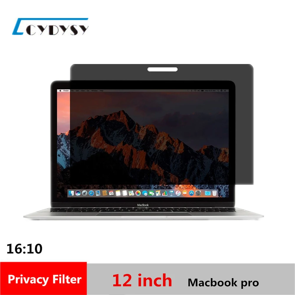 Achat 12 pouce Filtre de Confidentialité Protecteur D écran Film pour 1610 MacBook pro Ordinateur Portable 10 7 8 \