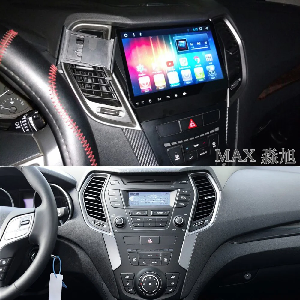 Flash Deal MAX Android 8.1.0 GPS Navigation System For Hyundai IX45 Santa Fe 2013 2014 2015 Car Radio RDS 4G WiFi Bluetooth SWC Free Map 0