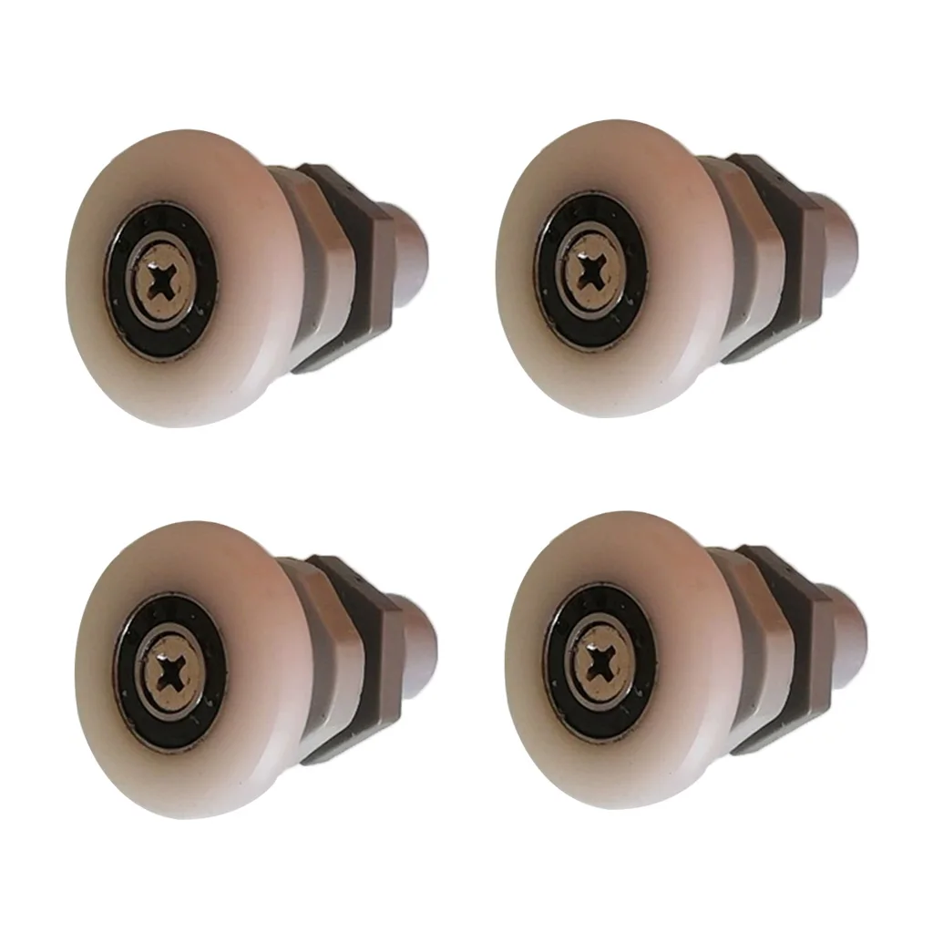 4pcs Bath Shower Door Roller Wheel RunnerS Dia. 27mm DIY for Smooth Sliding