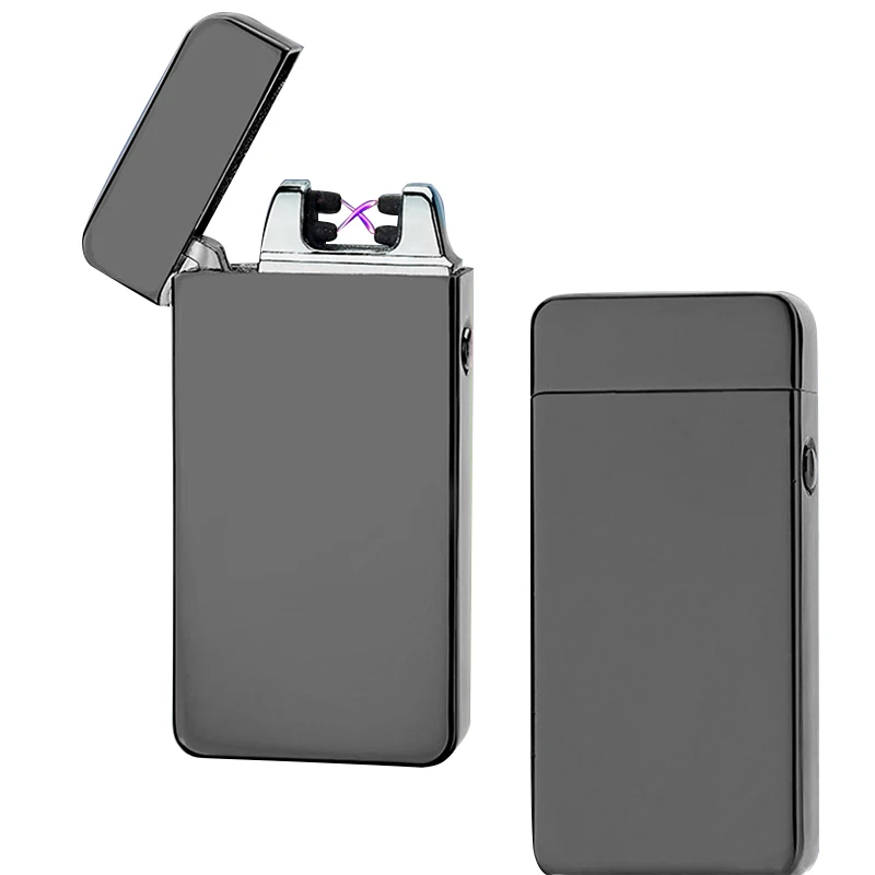 Smoke USB Lighter Electric Double Arc Rechargeable Windproof Torch Mini Glass Blunt gadgets for men |