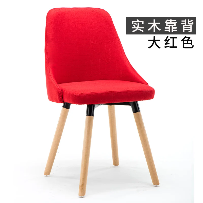 Твердый обеденный стул из дерева спинка скандинавский домашний тканый современный минималистичный ресторанный Повседневный Настольный стул - Цвет: 3