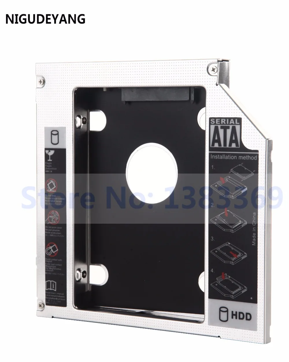 NIGUDEYANG 2nd жесткий диск SSD карман для жесткого диска адаптер для sony VAIO VPCEB26FG VPCEB2E1R VPCEB3L1E UJ890AS AD-7585H
