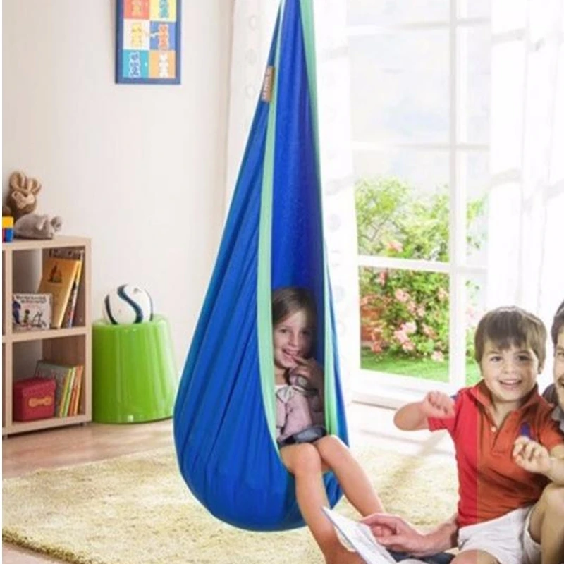 Enfants Coton Bebe Hamac Tente Pod Balancoire Chaise Enfant Suspendu Siege Avec Coussin Gonflable Hamacs Pour Camping Randonnee Maison Aliexpress