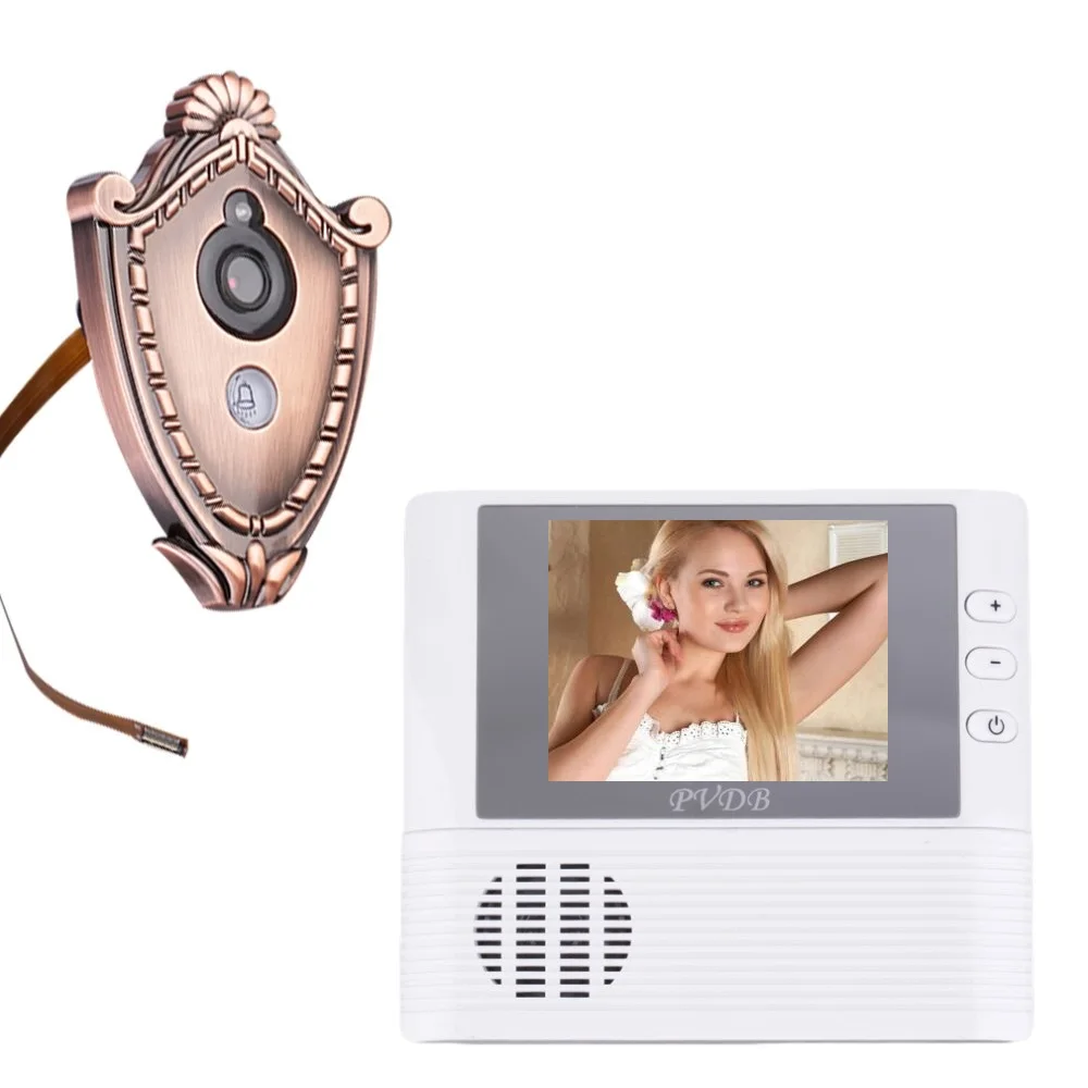 

Door Viewer video call peephole camera 2.8 inch TFT LCD 3X Zoom Photos Taking 0.3 Megapixel CMOS Shield door camera peephole