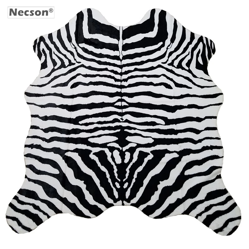 Белый тигровый коврик в виде шкуры Зебра-ковер для домашнего моделирования яркий искусственный мех ворс тонкий ворс коврик Модель фотография селфи фон K18