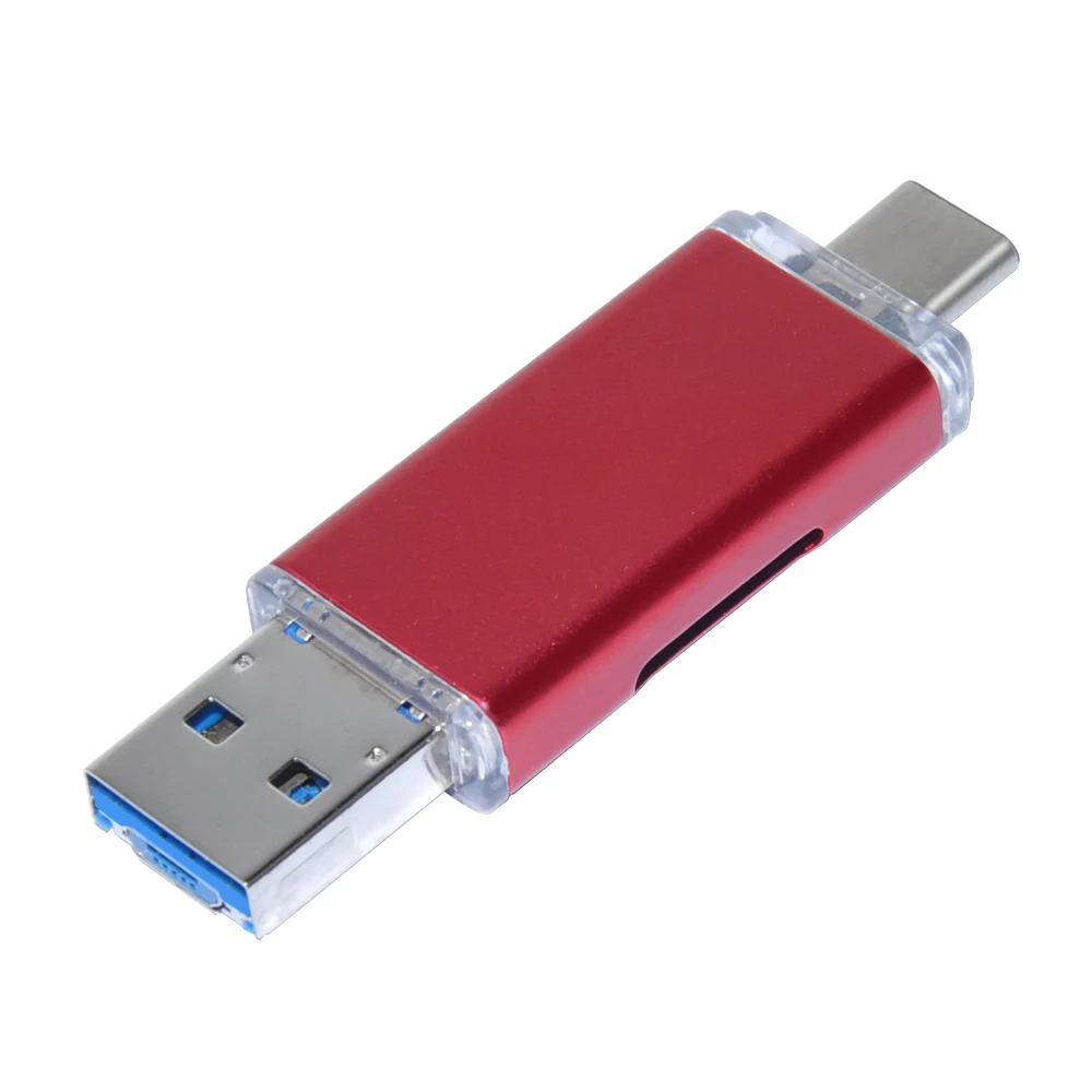 Кардридер TF USB Micro USB адаптер 4 в 1 Тип C OTG кардридер для samsung ноутбук Android телефон