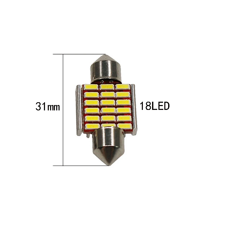 1 шт. автомобильный фестонный светильник YCCPAUTO C5W Doom 31 мм 36 Led 39 42 4014SMD|trunk lamp|doom