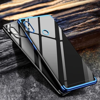 

100pcs Electroplate Gilded Shockproof Clear Soft TPU Case For Xiaomi Mi 10 Pro Note 9 SE 8 Lite Mix Max 3 CC9 CC9E Plating Cover