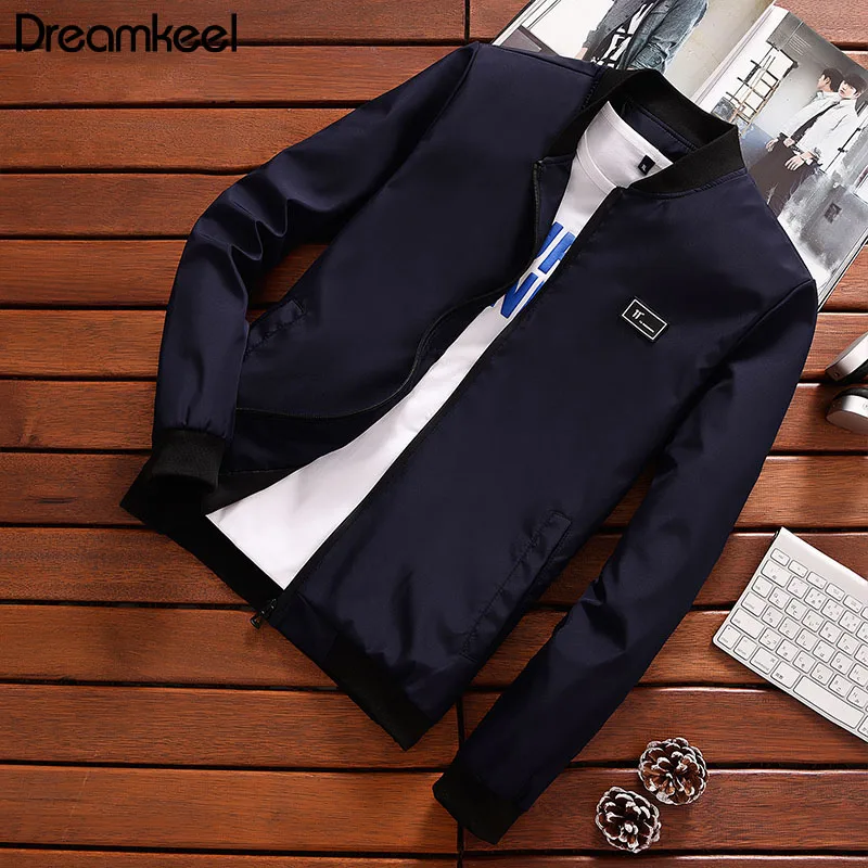 

2019 Men Jackets And Casual Coats 2018 Spring Autumn Thin Slim Fit Bomber Jackets Black Hot Sale Male Bomber jacket Y