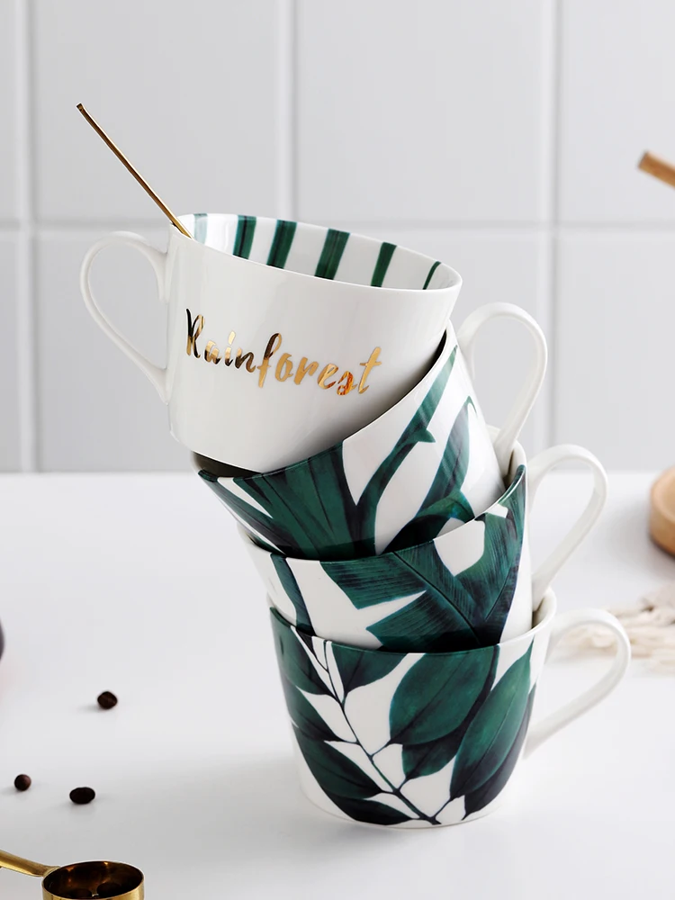 

Couple Drink Water Cup Nordic Ins Creative Ceramic Mug Women's Coffee Cup Office Breakfast Simple