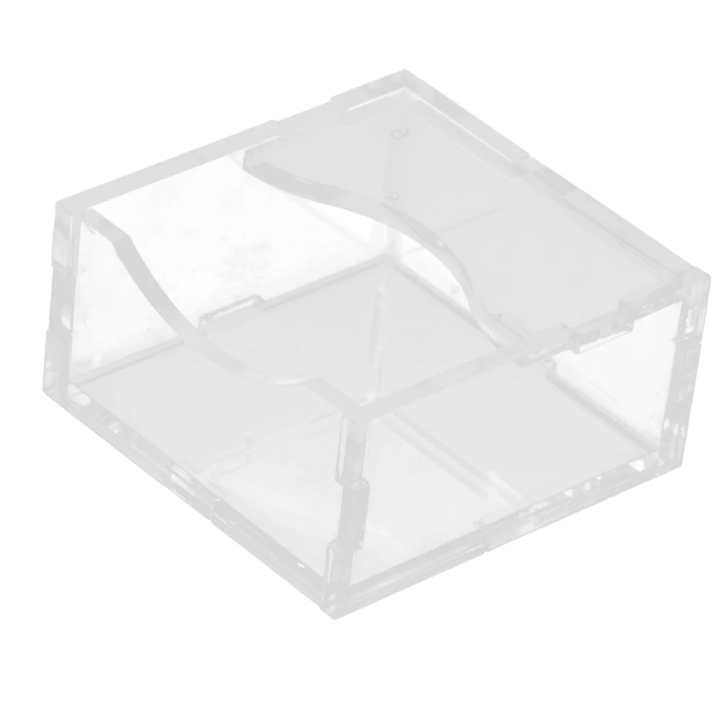Acrylic Small Pet Hamster Food Water Bowl Feeder Clear Feeding Dish