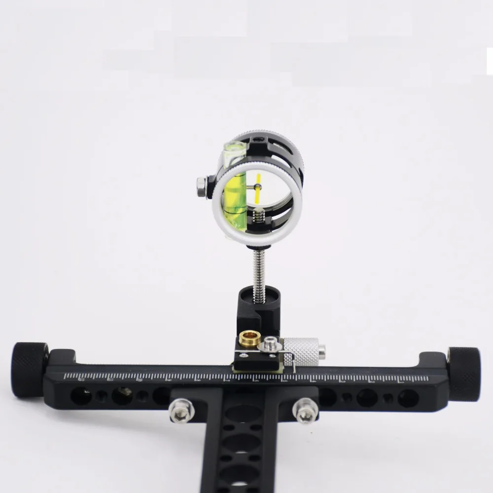 

New Compound Bow Sights Aluminum 1 Pin Bow Sights Black Bow Accessories for Shooting