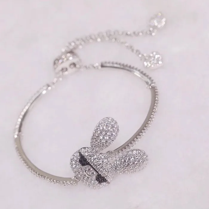 

Designer Fashion 925 Sterling Silver Jewelry 3A Cubic Zirconia Party Adjustble Bracelet