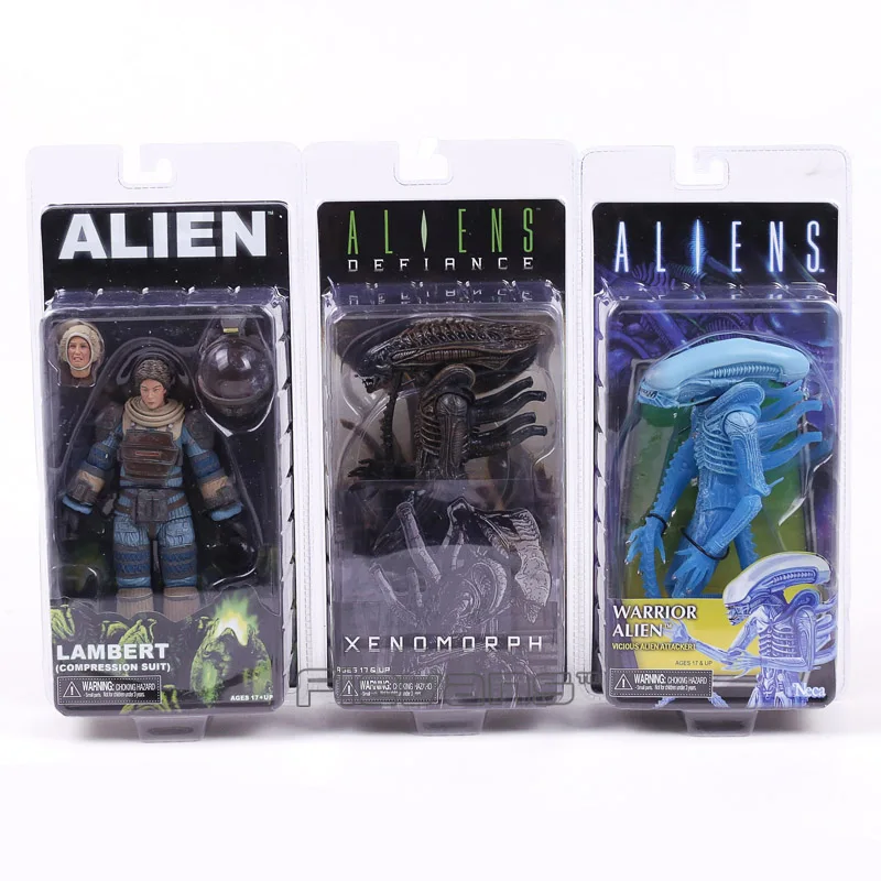 NECA ALIEN Lambert (Compression Suit) / Aliens Defiance Xenomorph / Warrior Alien PVC Action Figure Collectible Model Toy 18cm neca aliens 1 4 scale xenomorph warrior super big pvc action figure collectible model toy 18 retail box ems free shipping wu600