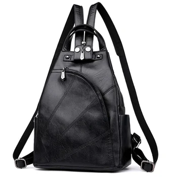 

Women Leather Backpack Multifunction College Preppy School Bags for Teenage Girls Lady Daily Back Pack Feminina Rucksack Mochila