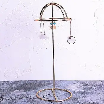 

Dome Shaped Golden Metal Tabletop Hat Rack Storage Holder Decoration Display Stand For Hat Shop Dome Hat Cap Holder Storage #35