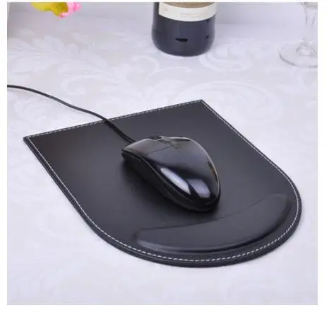 

pu Leather Wrist Mat Custom Wrist Support Desk Mat solid table cover table mat office