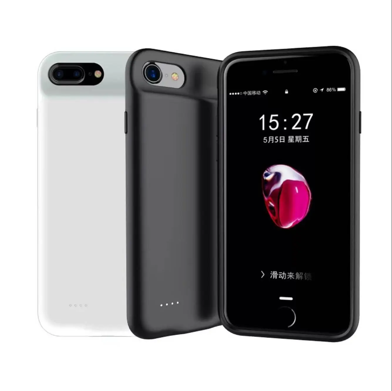 Really Capacity 3000mAh for Iphone 6 6s 7 8 Plus External Battery Case Charger Portable Battery Backup Power Bank Rechargeable
