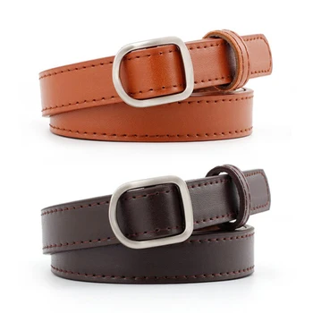 

New 2019 Fashion Women Belt Leather Metal Pin Buckle Waist Belt Straps Girls Waistband 105cm