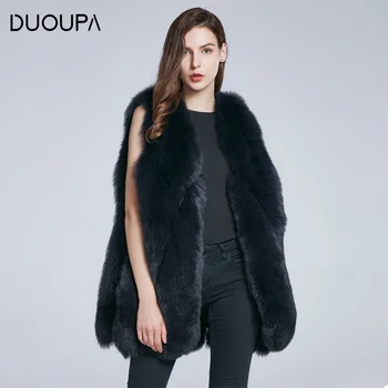 

DUOUPA Real Fur Coat For Women Winter natural fur Jacket Fashion Short silm Outwear Luxury Natural Real Fur Coat real fur