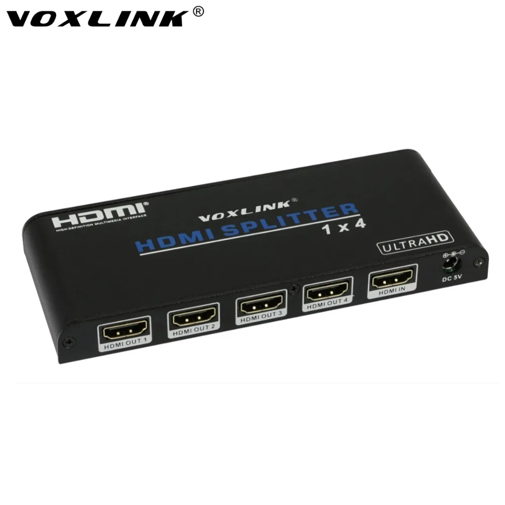 Prix pour VOXLINK 4 K * 2 K UHD HDMI Splitter 1x4 1 Entrée 4 Sortie Répéteur Switch Box Hub p @ 60Hz Pour HDTV PS3 DVD STB Prix pour VOXLINK 4 K * 2 K UHD HDMI Splitter 1x4 1 Entrée 4 Sortie Répéteur Switch Box Hub p @ 60Hz Pour HDTV PS3 DVD STB