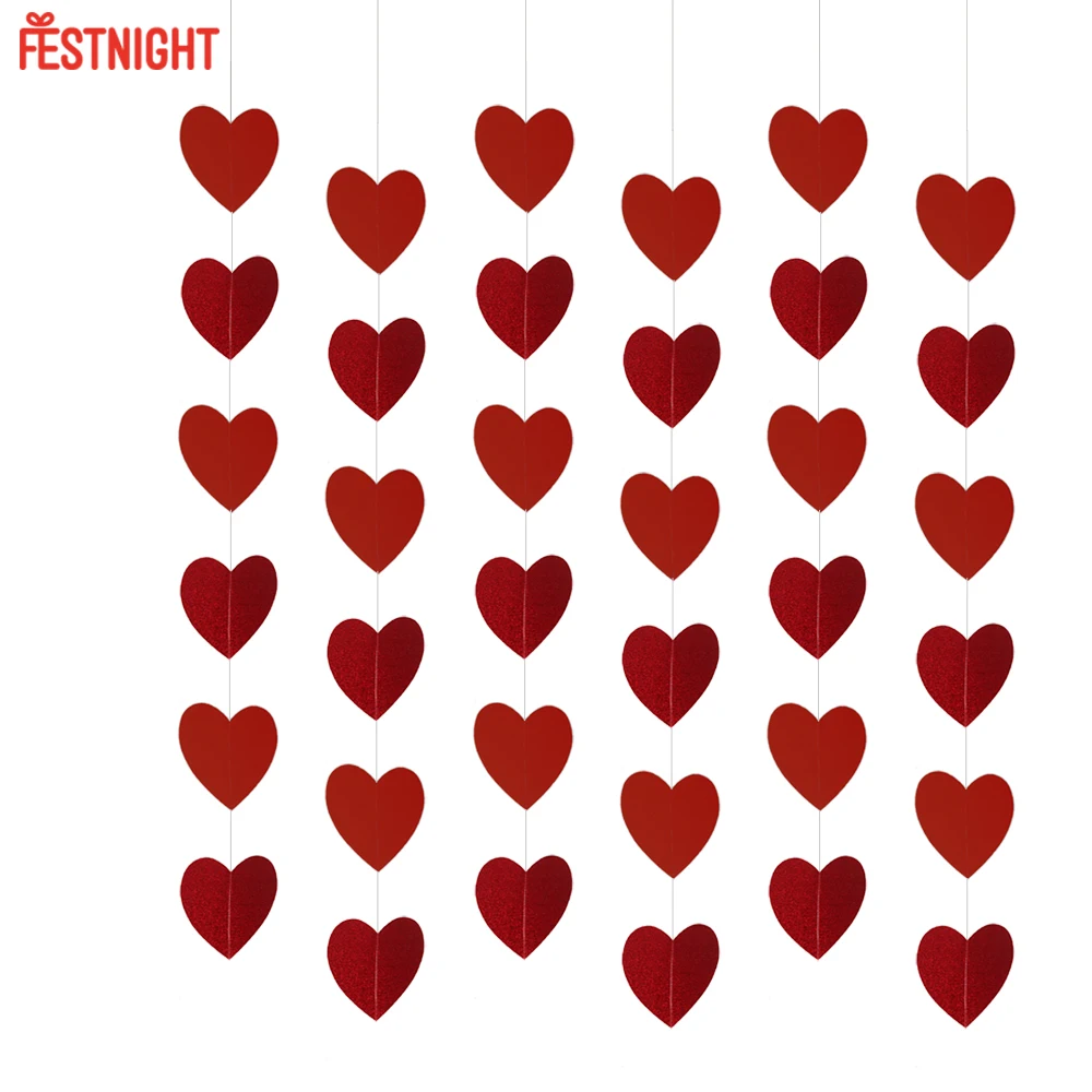 Festnight красное украшение из нитей в форме сердца DIY романтическое украшение из нитей сердца для свадьбы, помолвки, дня отца