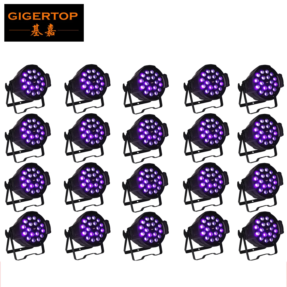 20 Pack 1818W RGBWA UV 6IN1 Led Zoom Par Light Bright Lens LED PAR 64 ...