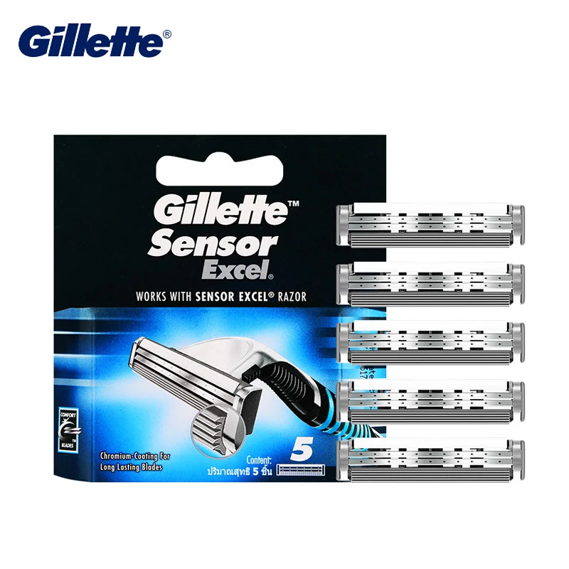 Лезвия для бритья Gillette сменные мужские лезвия бороды 5 шт.|shaving blades|razor bladerazor blade