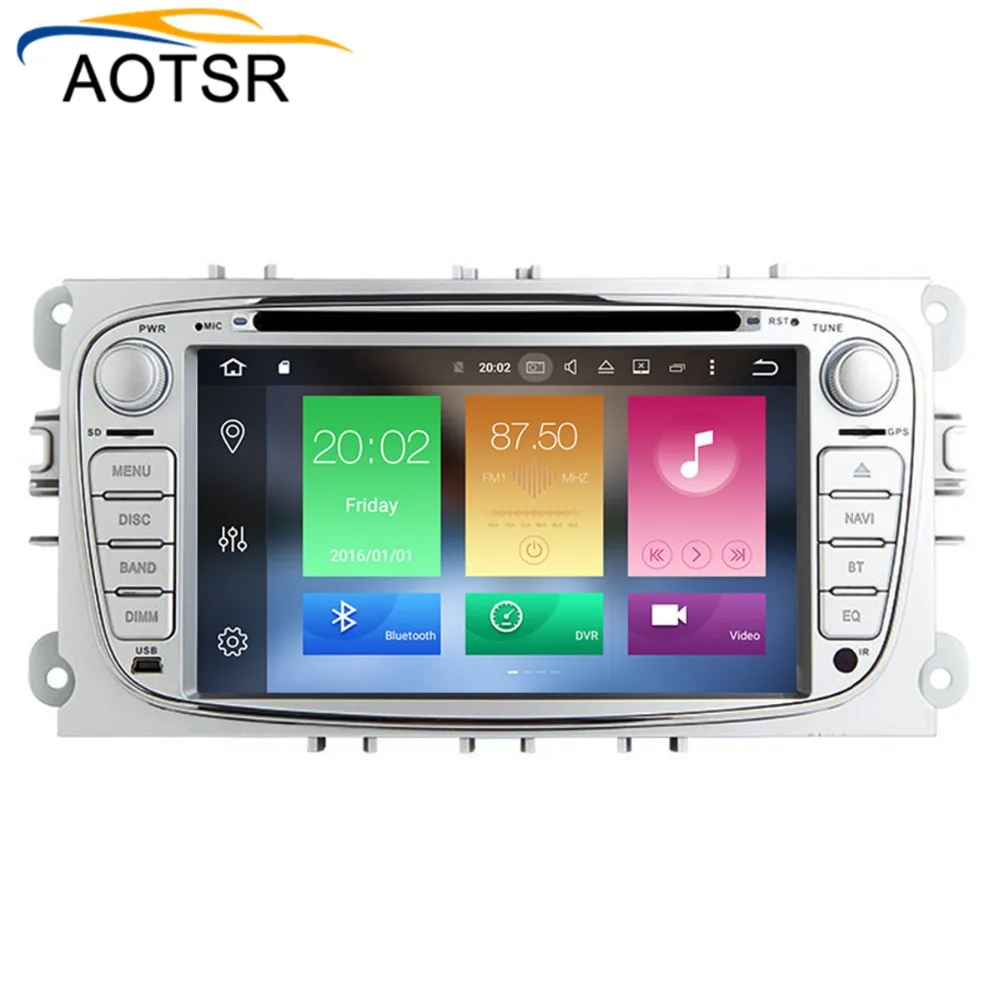 Cheap IPS Screen Android 8.1 Car DVD Multimedia player head unit for Ford Focus 2004 - 2011 with GPS navigation Radio stereo 4+32G BT 1