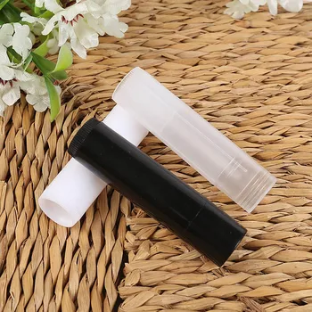 

Hot 50/100 Pcs/Set Fashion DIY Empty Lipstick Bottle Plastic 5g Cosmetic Sample Container Lip Gloss Lip Balm Tube With Cap wyt47