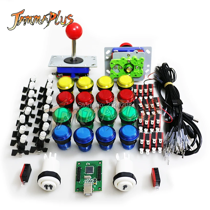 

Jamma Mame Arcade cabinet DIY kit for 12V led push button ZIPPY Joystick 1 & 2 player start button USB to PC PS3 Raspberry Pi