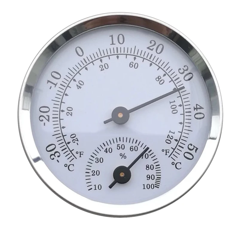 

Household 58mm Wall Mounted Temperature Humidity Meter Thermometer & Hygrometer For Sauna Room Household