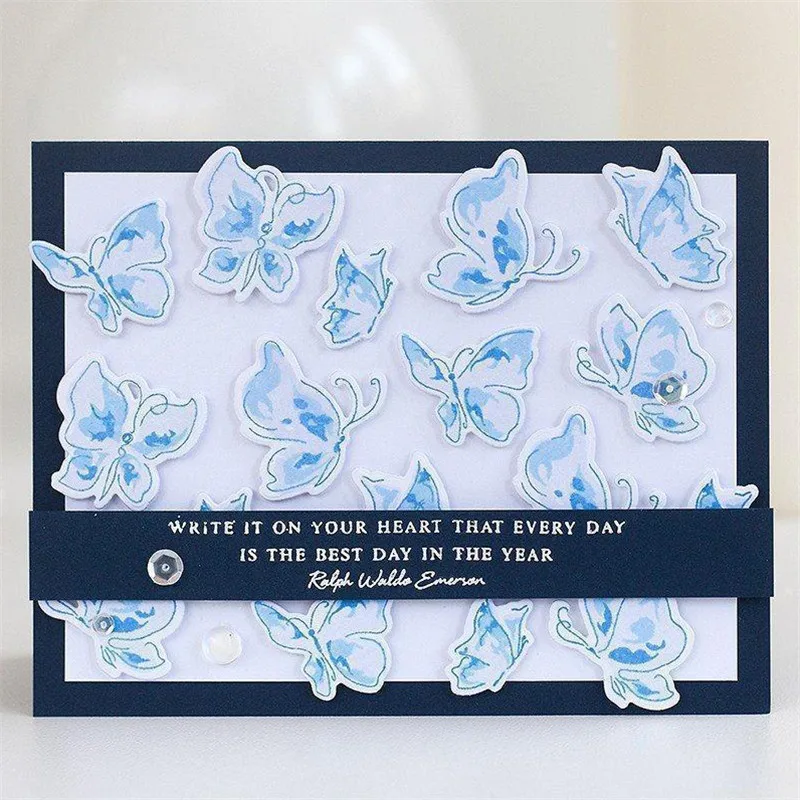 

Various Butterflies Metal Cutting Dies Scrapbooking and Clear Stamps New 2019 Craft Dies Stitch Die Cuts for Card Making