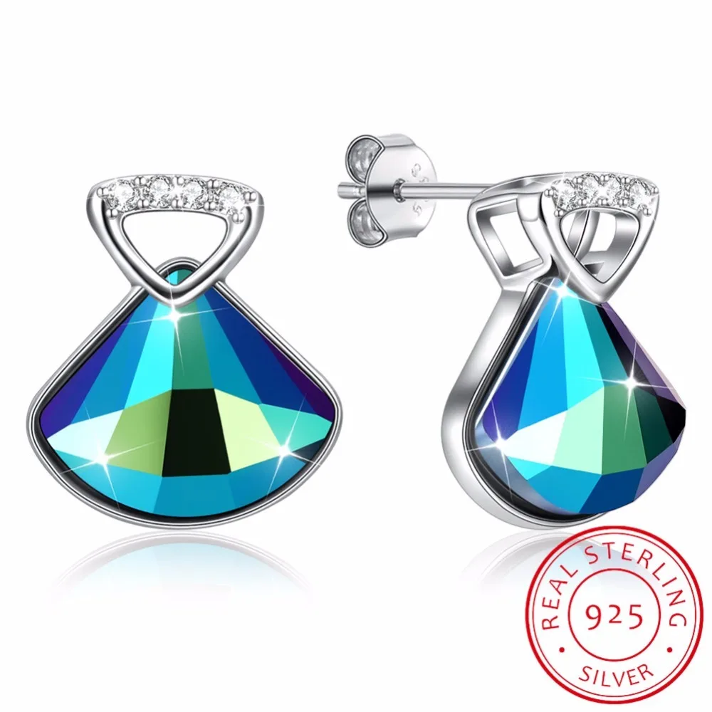 Diamantes Certificados Pendientes Colgantes De Plata Esterlina 925 Con Estrella Y Circonitas - Pequeños Aros, Cierre Huggie, Regalo Aritos Plata Esterlina 925 Estrella