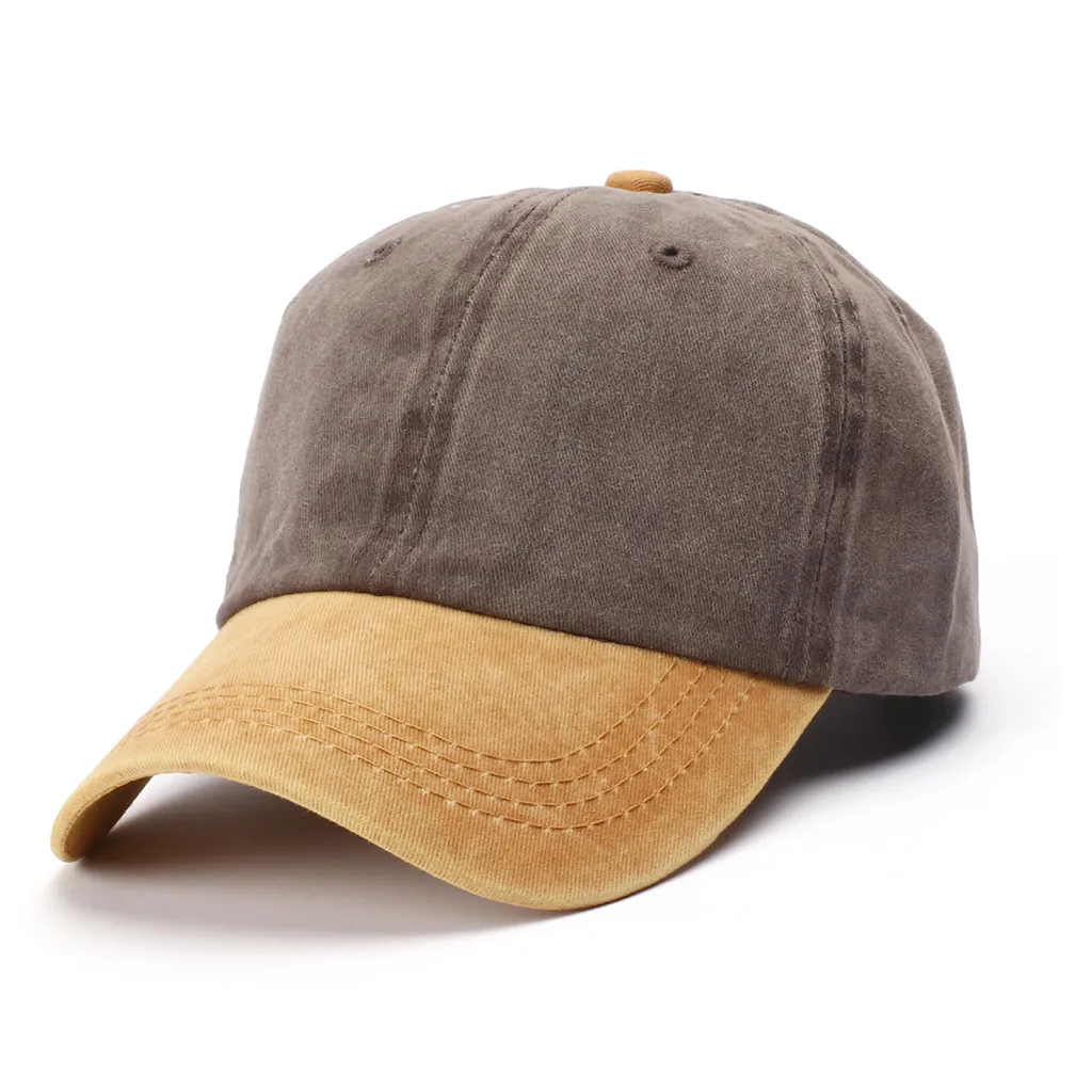 Новая стильная Высококачественная Водонепроницаемая хлопчатобумажная бейсболка с вышивкой бейсбольная бейсболка с возможностью регулировки размера шляпы Горячая# P4 - Цвет: coffee