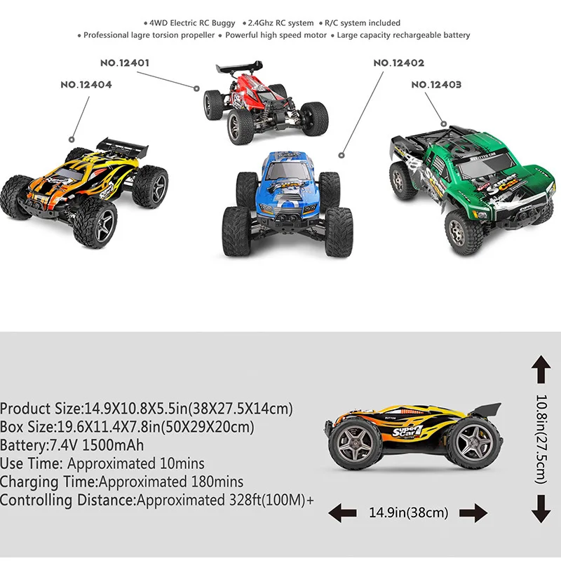 Высокоскоростной JJRC WLtoys 12402 RC автомобили 1/12 4WD гусеничный rtr-комплект Р/У Машинки 2,4 ГГц Радиоуправляемый, для автомобильных гонок радиоуправляемые автомобили VS WLtoy A979 A959