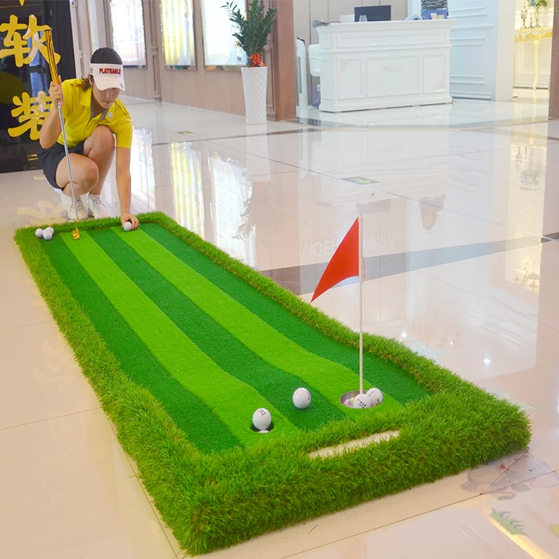 0.75X3M Indoor & Outdoor Backyard Golf Putting Green Residential Training Hitting Pad Practice Rubber Tee Holder Drop Shipping