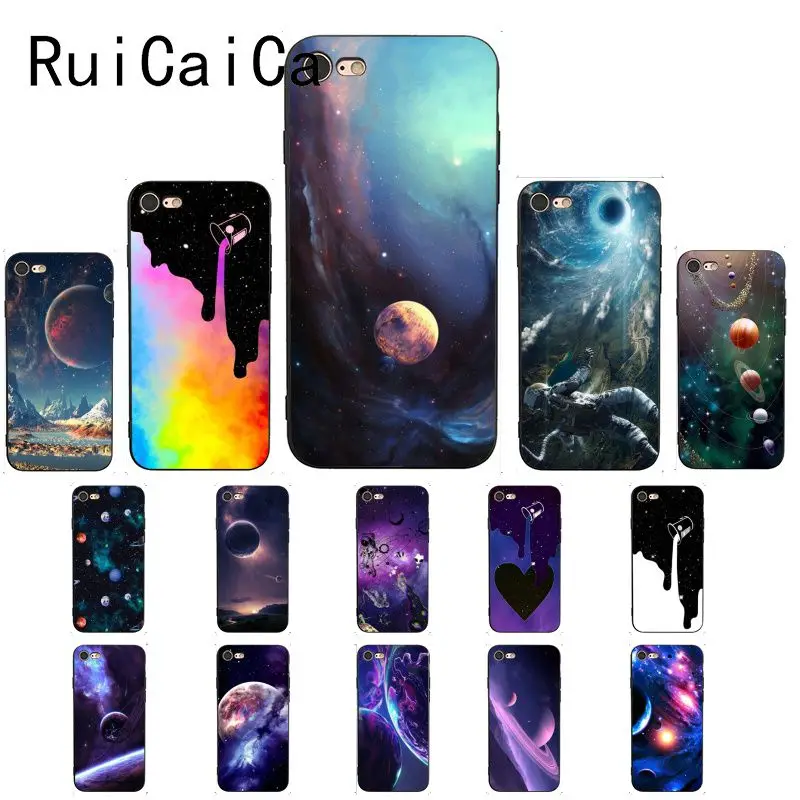 Модный чехол для телефона Ruicaica Planet Galaxy moon Black hole astronaut iPhone 8 7 6 6S 6Plus X XS MAX 5 5S SE XR |