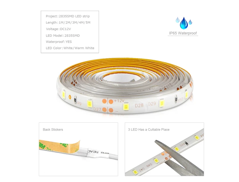 EU Adapter LED Strip Tape Light-Emitting Diode Dimmer USB LED Light Strip Lamp With Remote Kitchen Lighting TV Backlight Ribbon